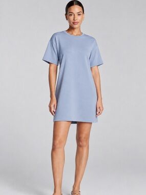SPANX T-Shirt Minidress Cloud Blue Large NWT